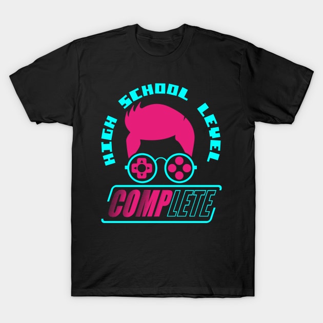 High School Funny Graduation Gamer T-Shirt by A-Buddies